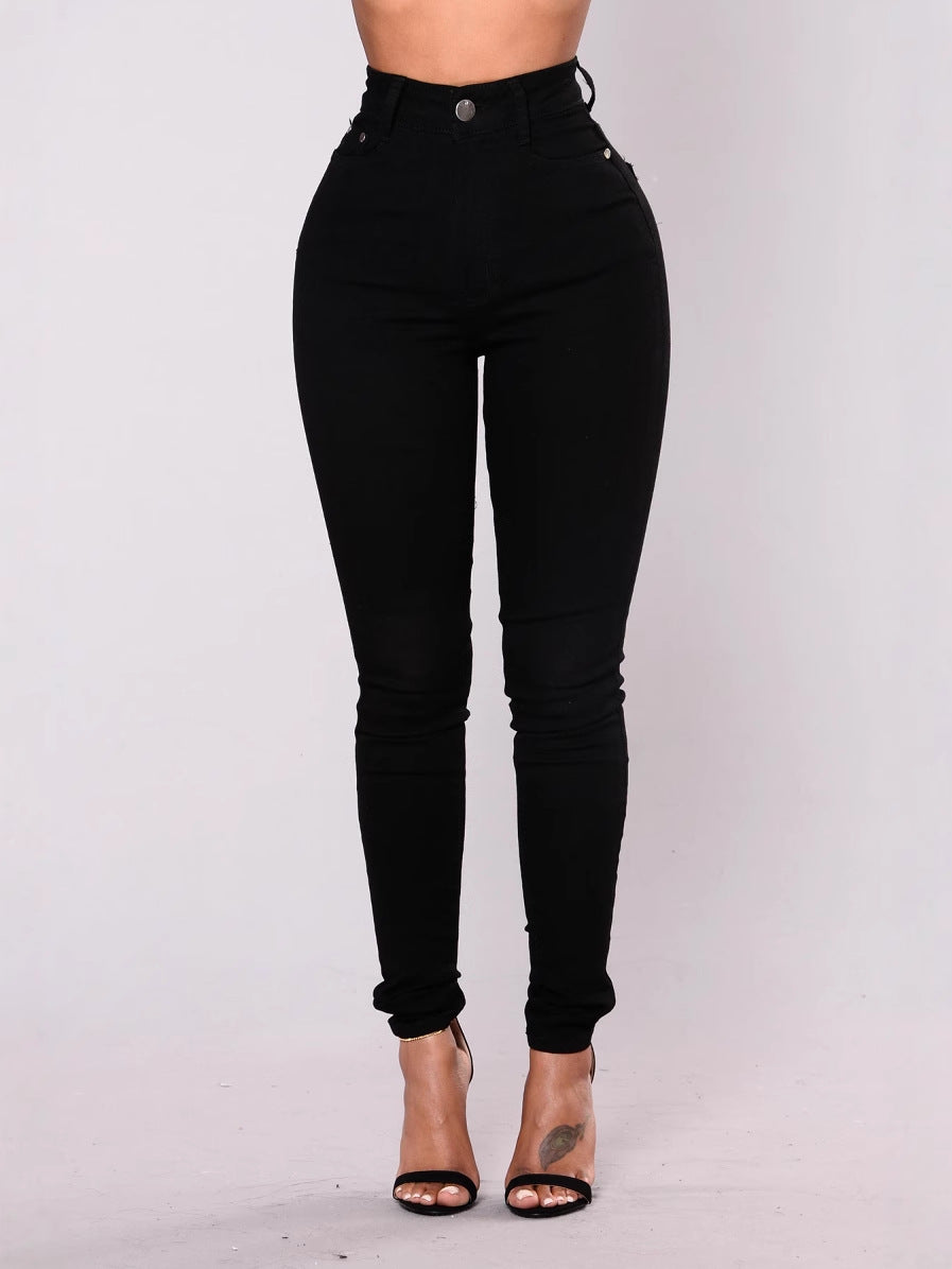 Womens High Waist Stretch Jeans