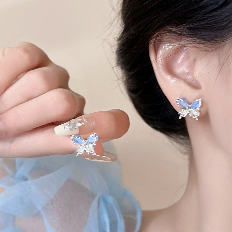 Pearl Butterfly Earrings for Women