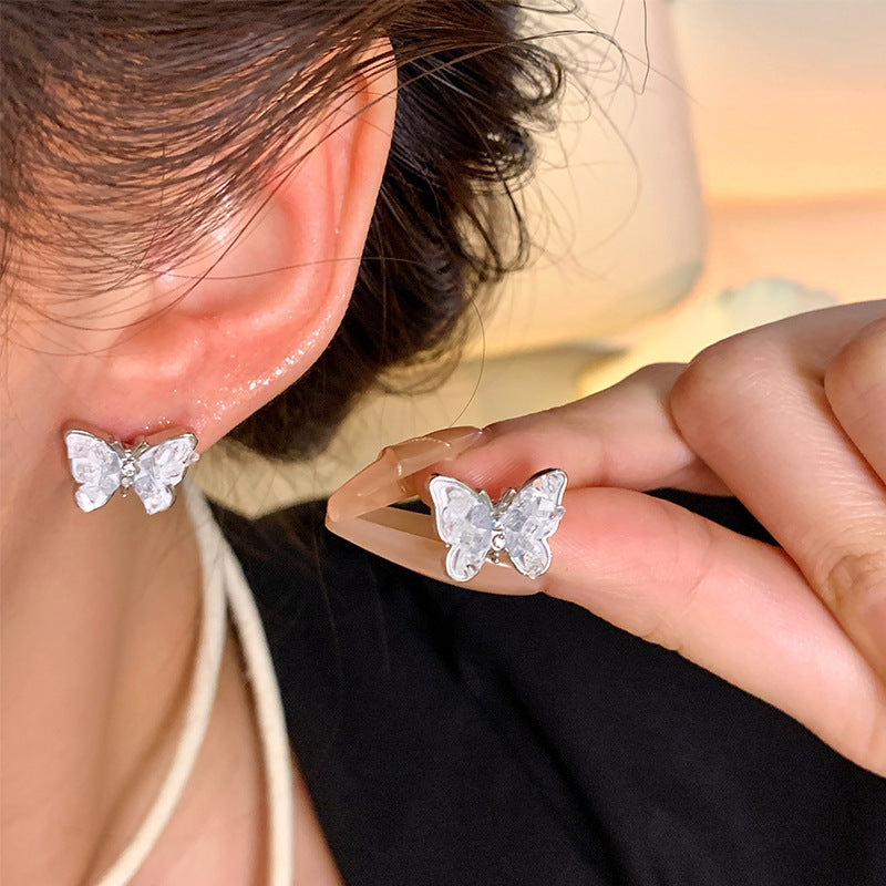 Pearl Butterfly Earrings for Women
