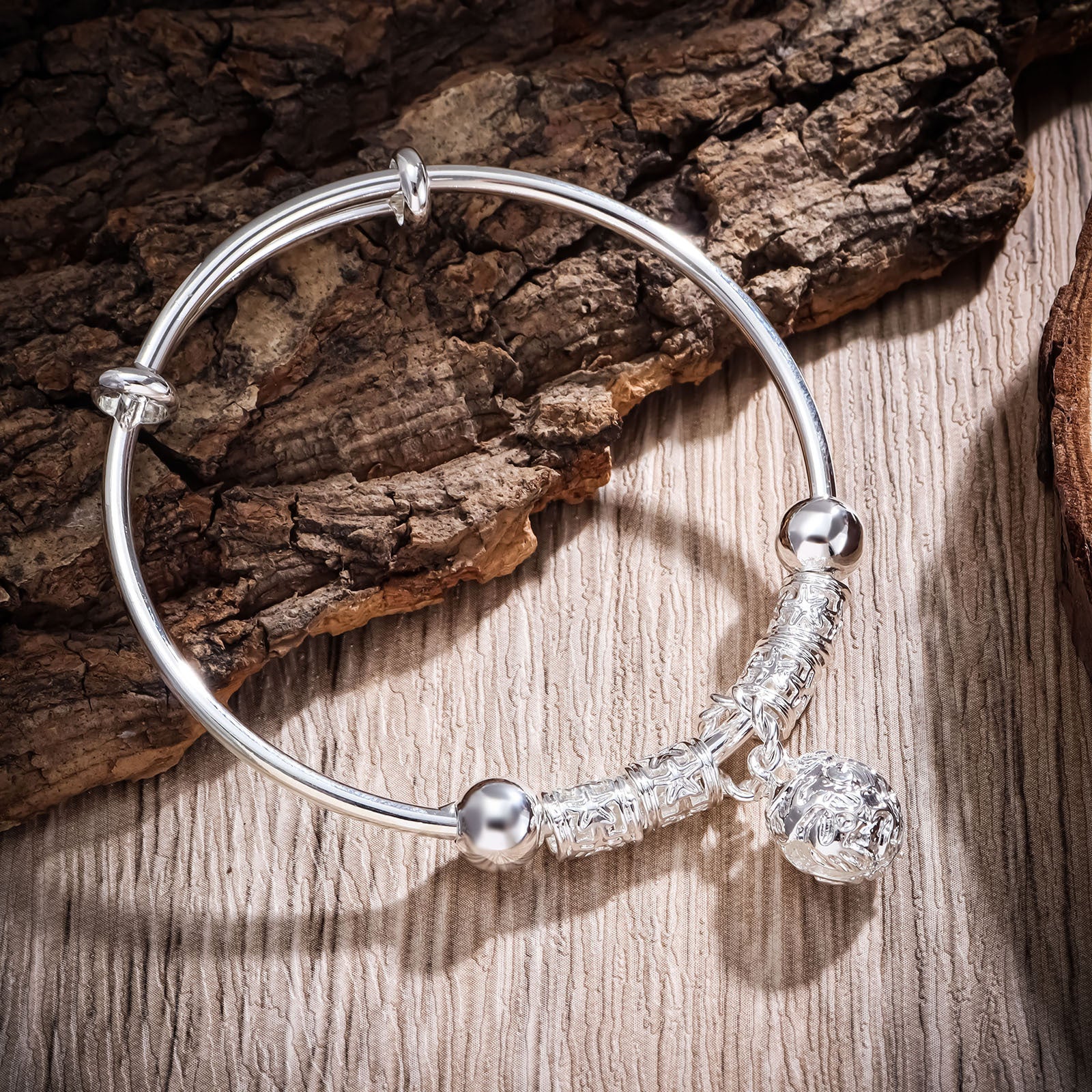 Geometric Silver Plated Bracelet for Women