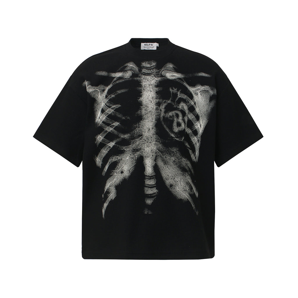 Mens Vintage Graphic Print Cotton T-shirt