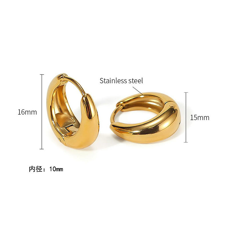 Geometric Stainless Steel Earrings