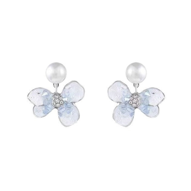 Pearl Butterfly Earrings for Women
