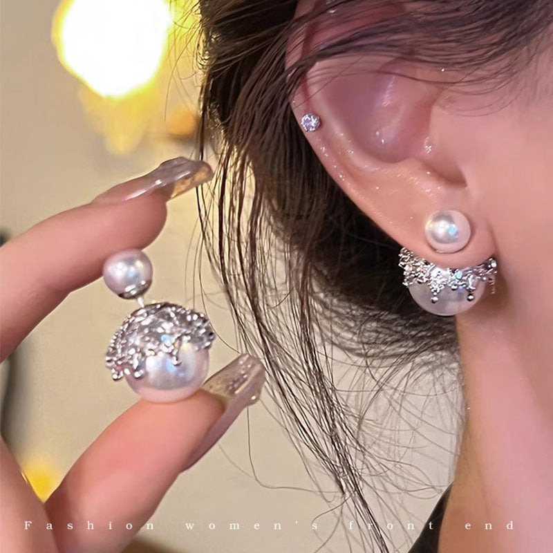 Pearl Butterfly Earrings for Women