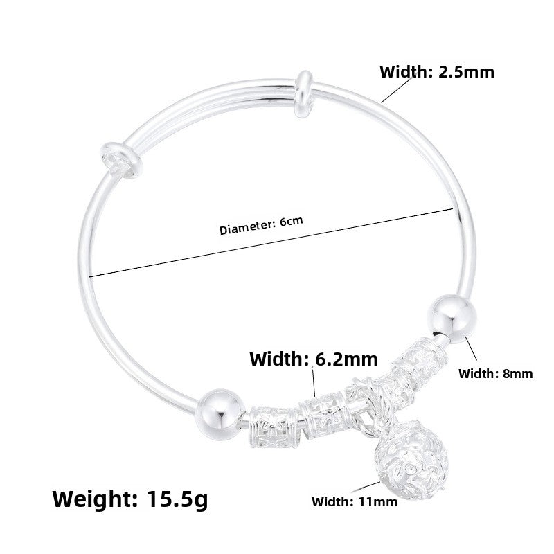 Geometric Silver Plated Bracelet for Women