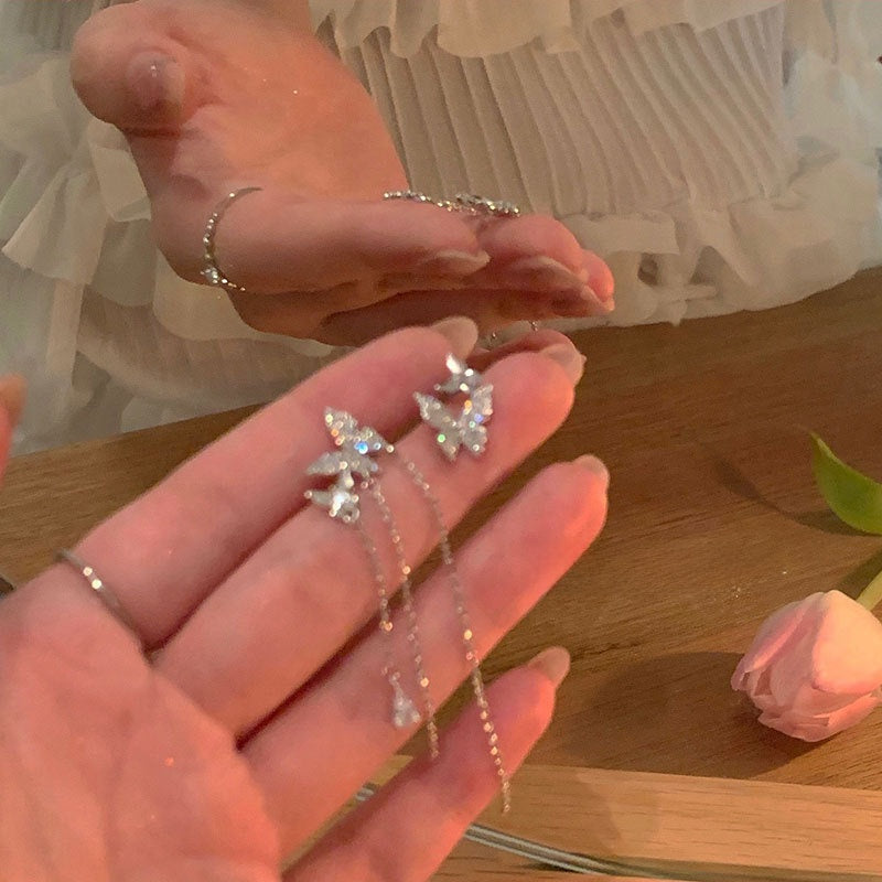 Pearl Butterfly Earrings for Women