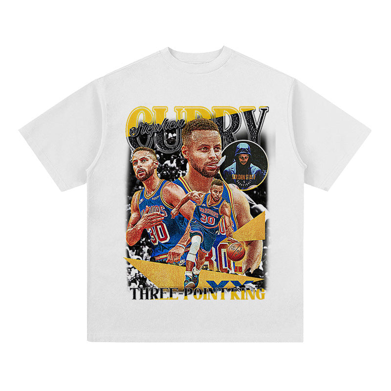 Vintage Print Basketball T-shirt
