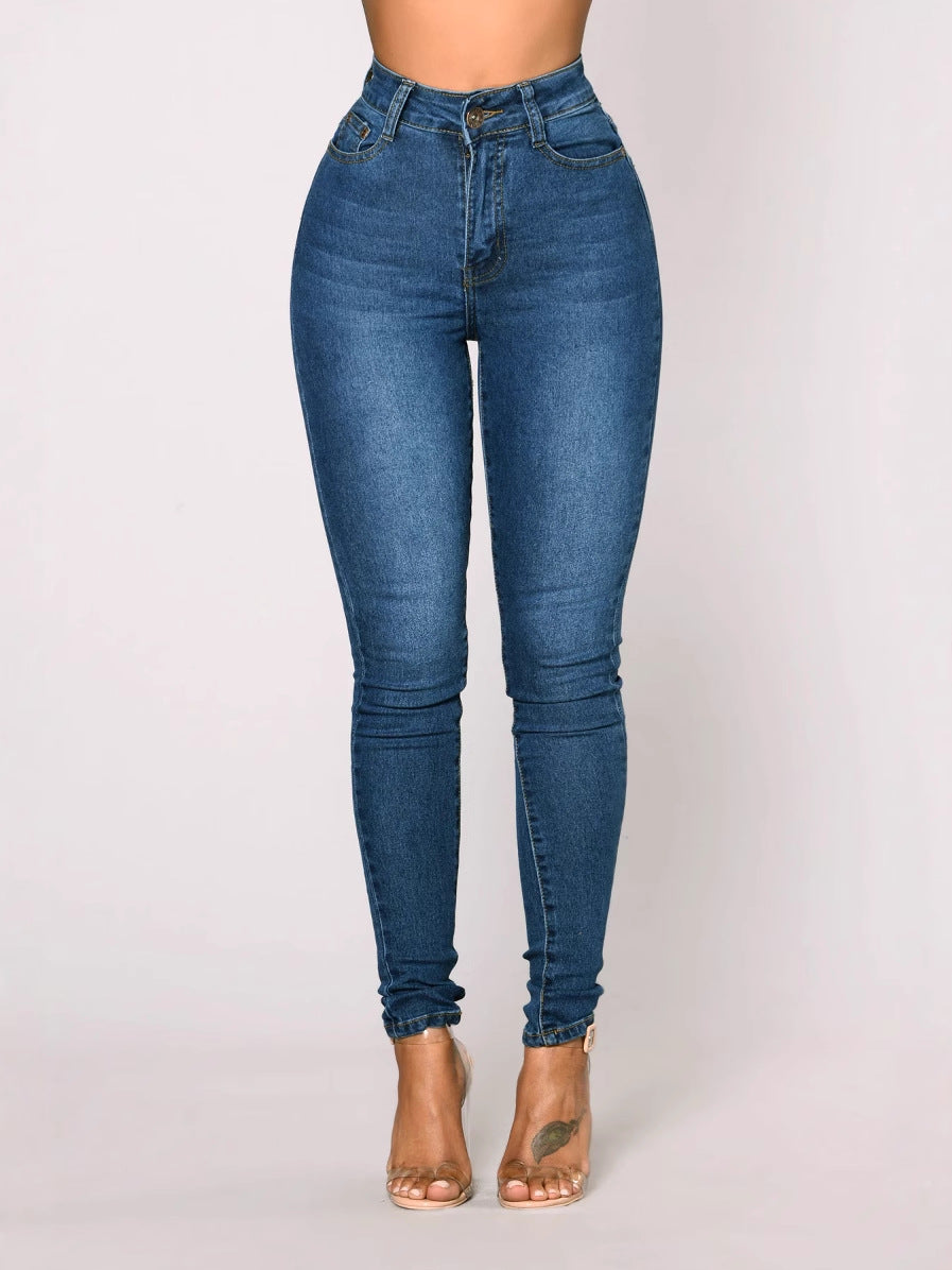 Womens High Waist Stretch Jeans