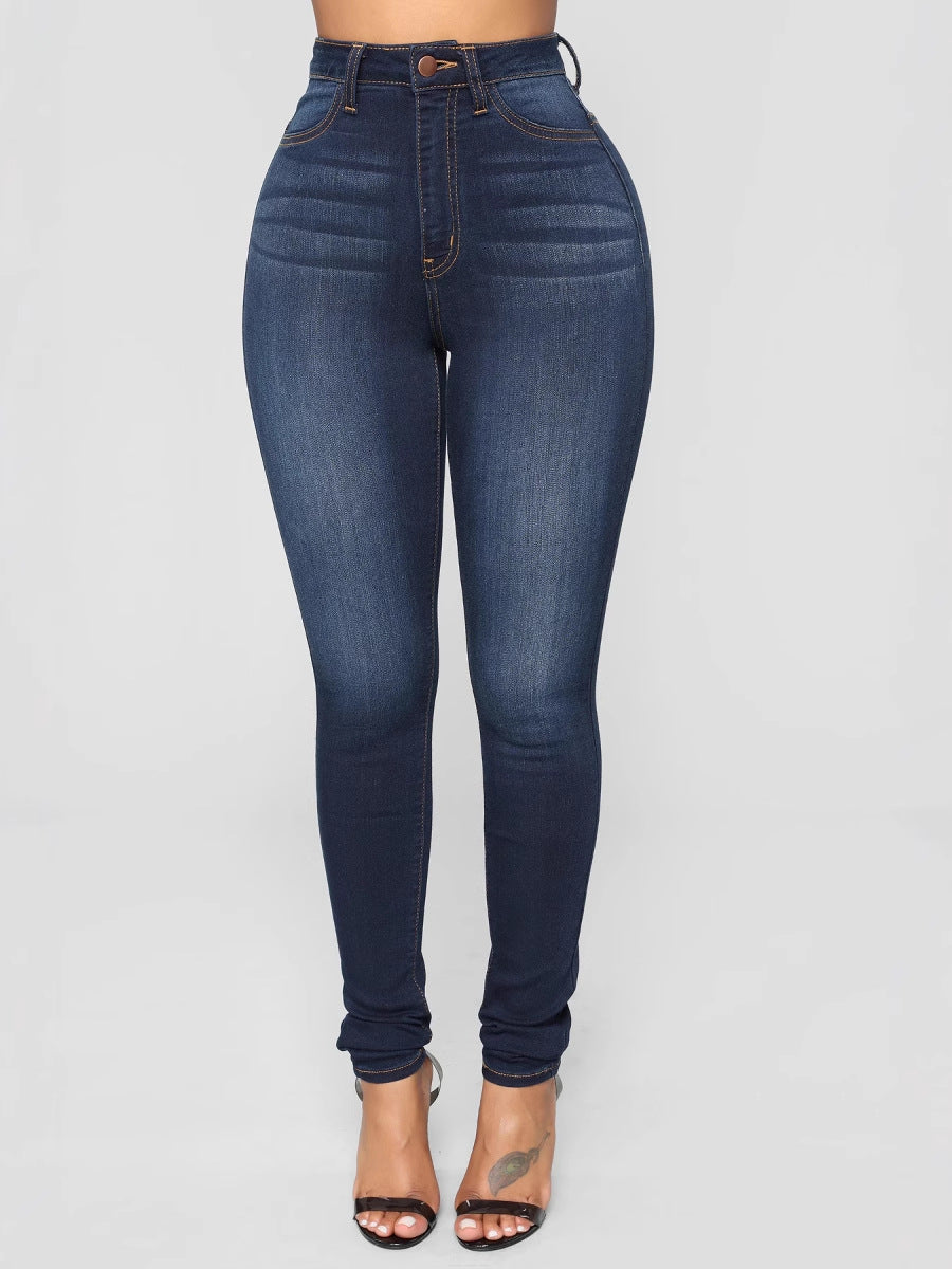 Womens High Waist Stretch Jeans