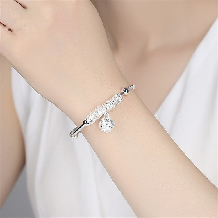 Geometric Silver Plated Bracelet for Women