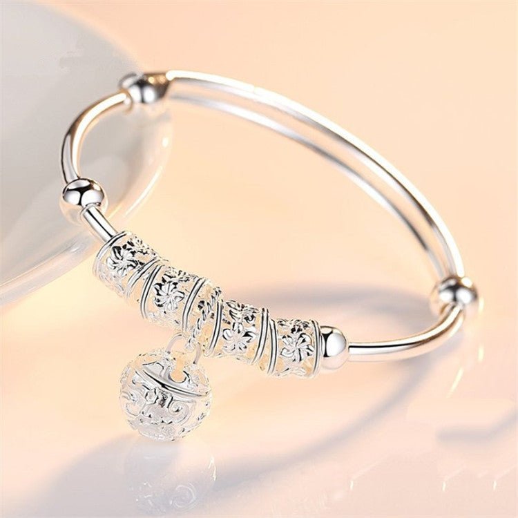 Geometric Silver Plated Bracelet for Women