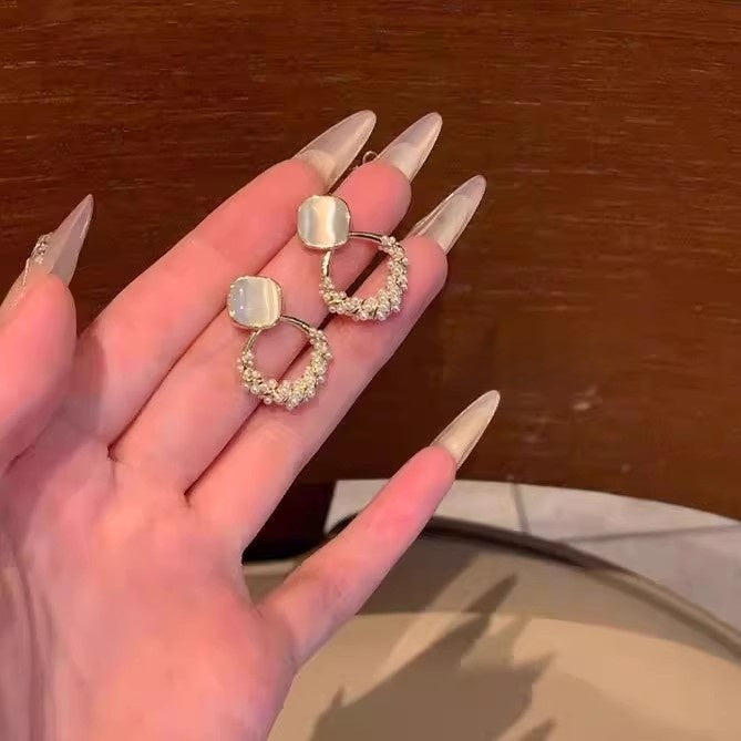 Pearl Butterfly Earrings for Women