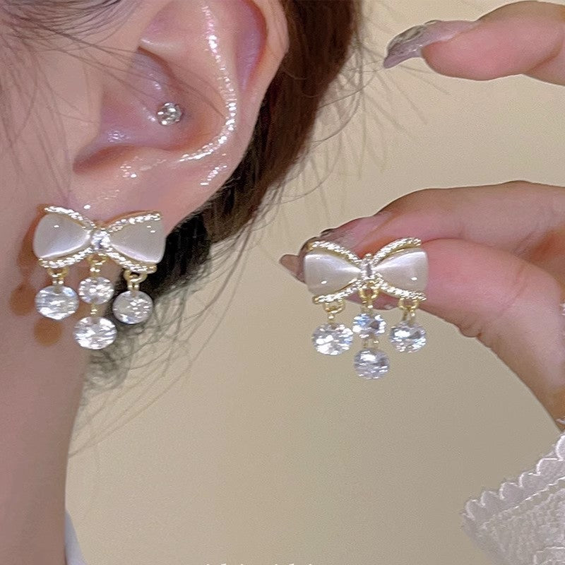Pearl Butterfly Earrings for Women