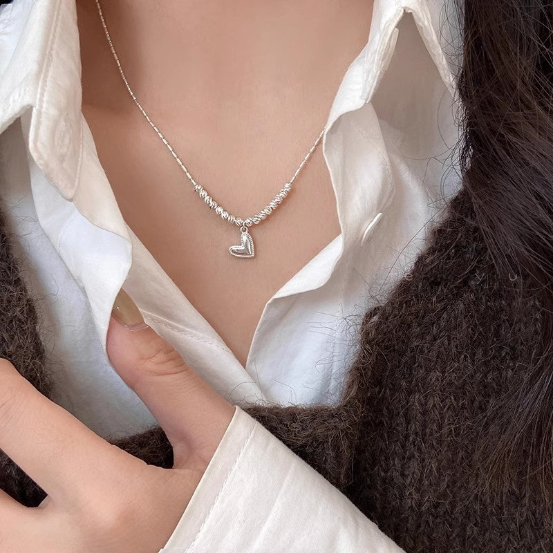 French Vintage Rose Pearl Necklace for Women