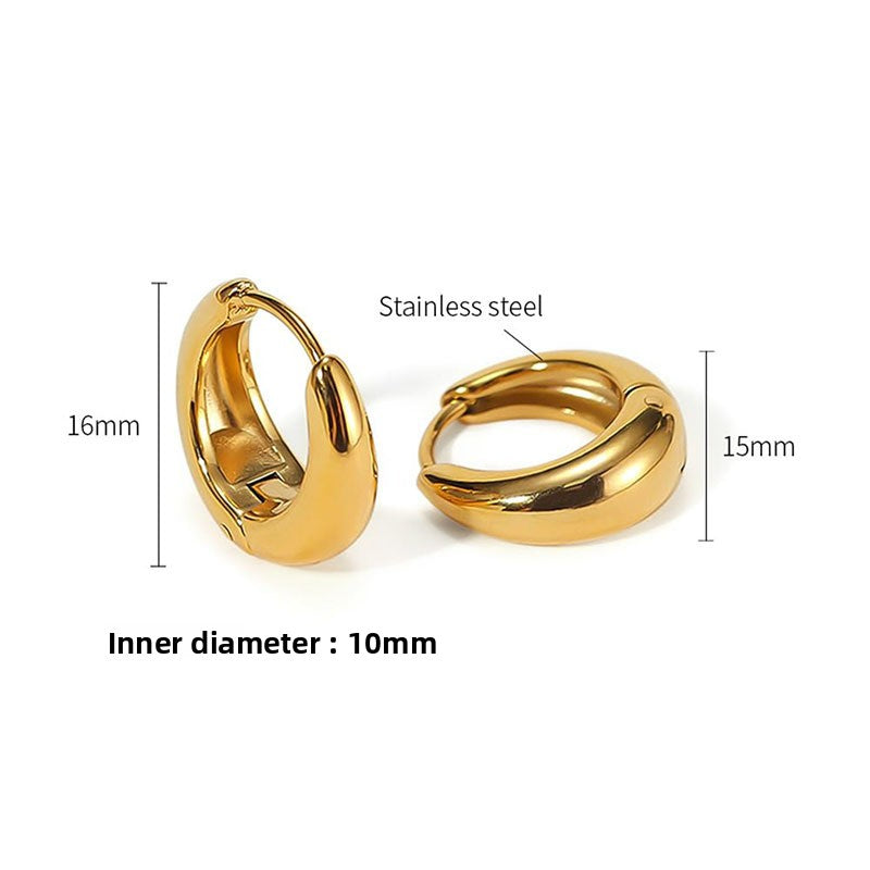 Geometric Stainless Steel Earrings