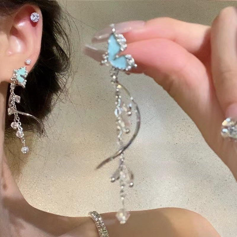 Pearl Butterfly Earrings for Women