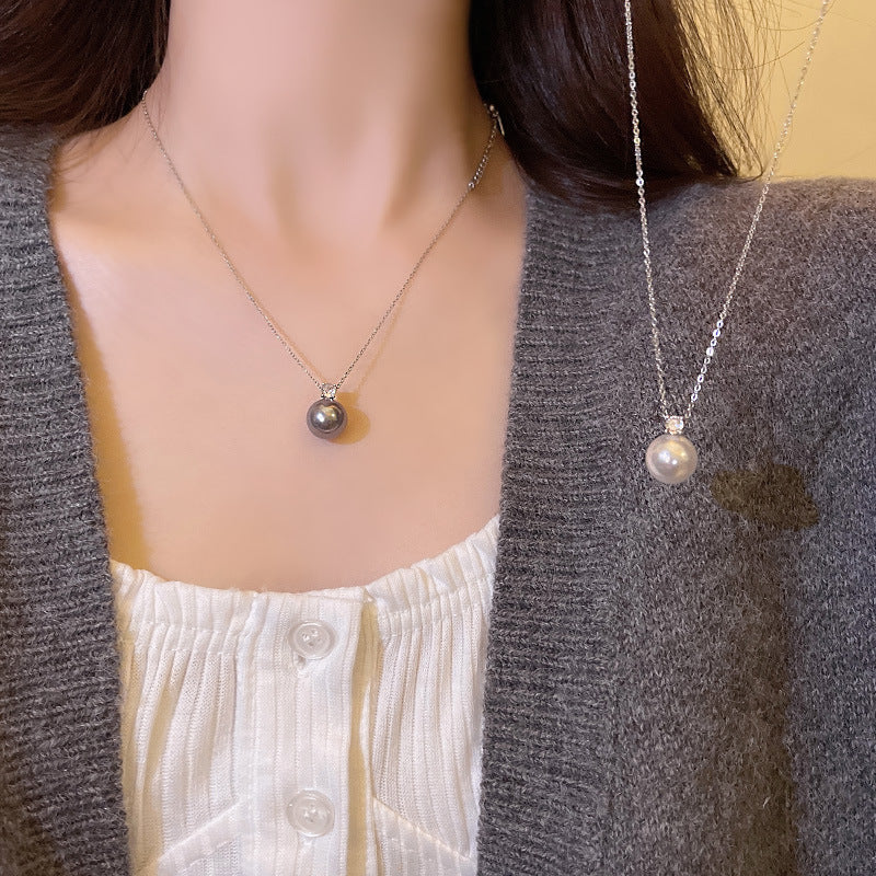 Minimalist Geometric Double Layer Necklace with Adjustable Chain