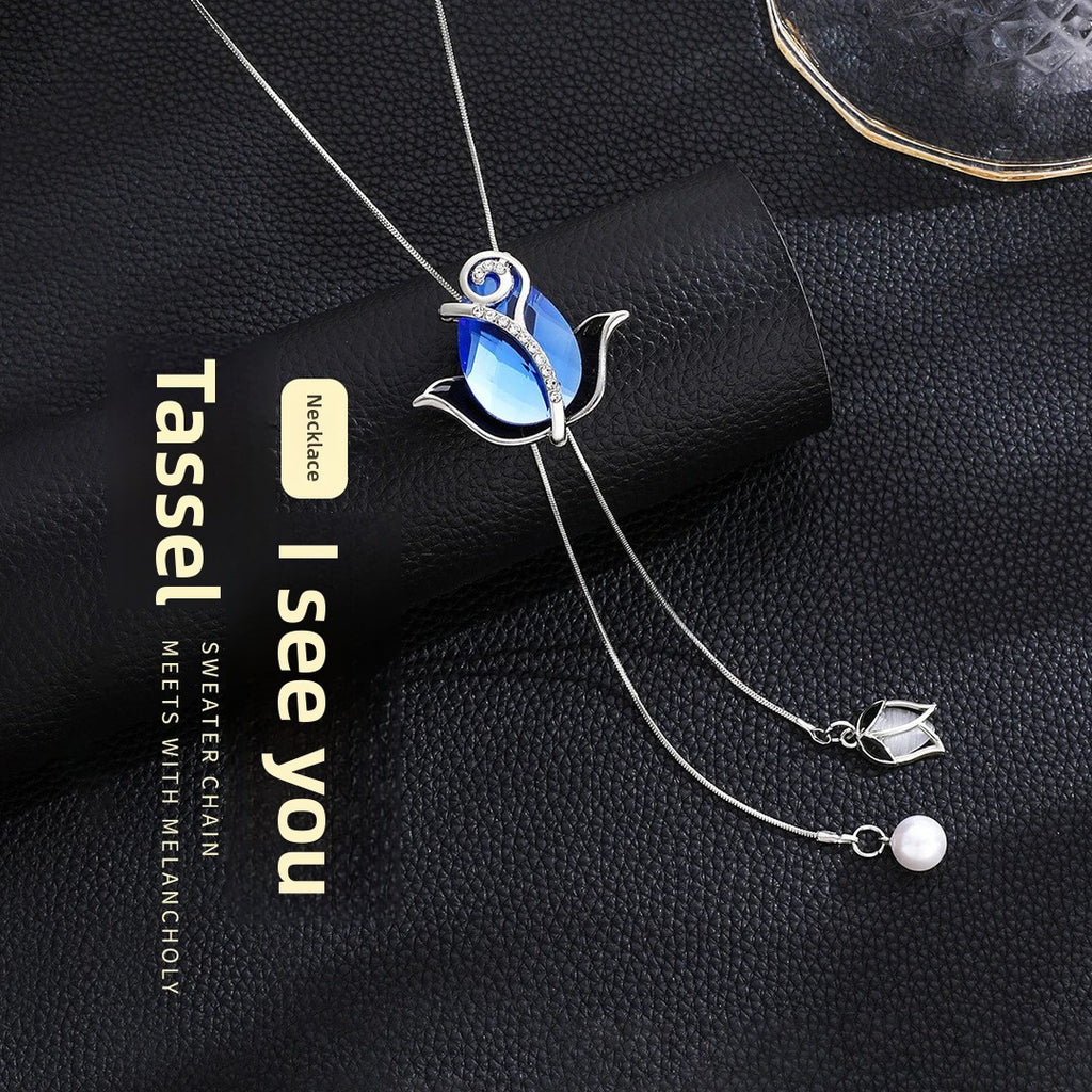 Minimalist Geometric Double Layer Necklace with Adjustable Chain