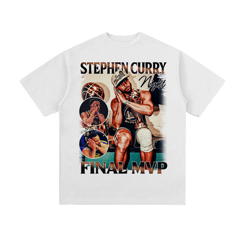 Vintage Print Basketball T-shirt