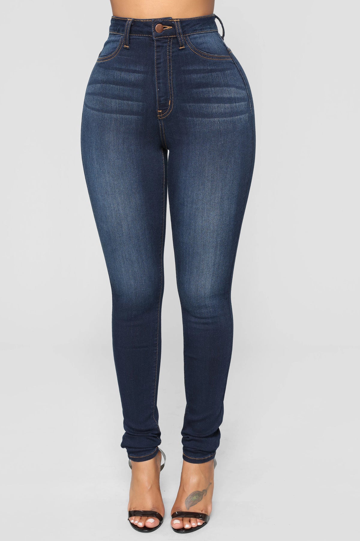Womens High Waist Stretch Jeans