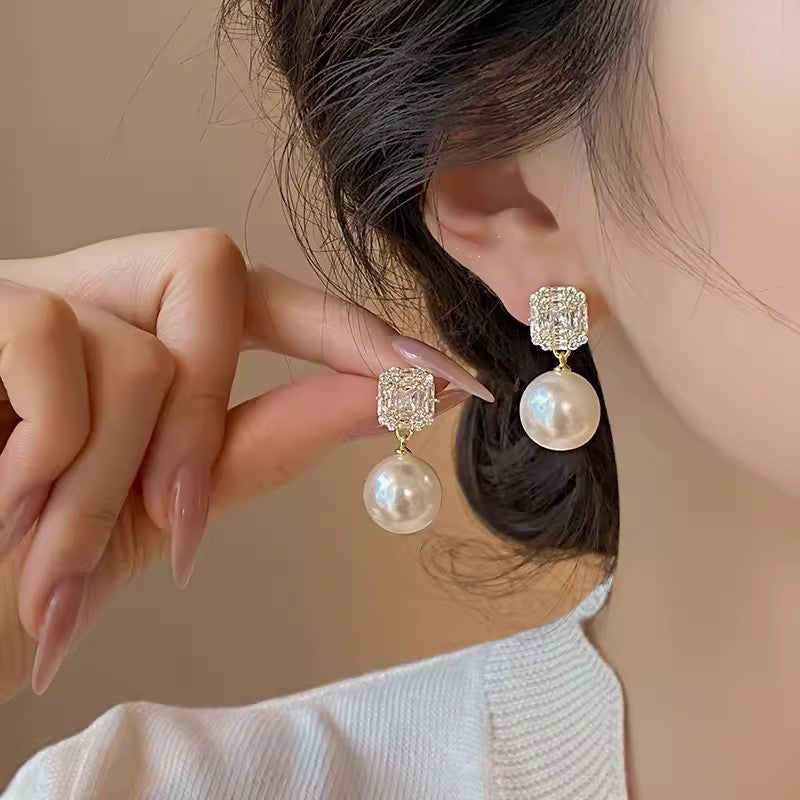 Pearl Butterfly Earrings for Women