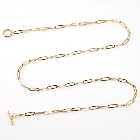 Joker Titanium Steel Chain – P-clip, Geometric Style, Electroplated (Unisex, ~5 g)